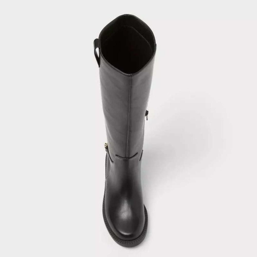 Women's A New Day Bobbi Knee High Boots Black Size 6 New With Tags - Picture 2 of 6